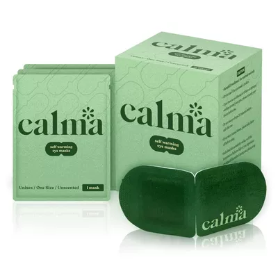 16 Pack Calma Heated Eye Mask - Hot Compress For Eye Fatigue - Helps Relief Dry Eyes, Blue Light Strain, Headaches and Dark Circles (Unscented)