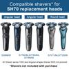 SH70 Replacement Heads For Philips Norelco 7000 series,7500 S7370 S7371 S7720 And Shaver SW7700, 9pc-Pack. view 2
