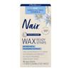 Nair Sensitive Hair Remover Wax Ready Strips, Face and Bikini Hair Removal Wax Strips, 40 Count view 1