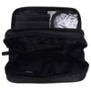 Beavorty Double Toiletry Storage Bag Zippers Versatile Travel Cosmetic Organizer for Bathroom Bedroom and Living Room Black Makeup Case for view 1
