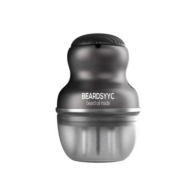 BEARDSYYC Beard Oil Applicator and Brush, Black, Beard Oil Dispenser/Releaser for all Beard Type