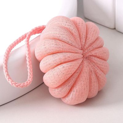 50g Plain Bath Flower Adult Bath Ball is Easy to Bubble, Rich Bath Flower Ball 50gpumpkinbathballPink