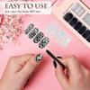 FOMIYES Nail Strips 1 Set Glitter Nail Wraps Polish Decal Strips Adhesive Shine Full Art Wraps DIY Manicure Accessories for Women Girl Summer Beach B Strips view 2