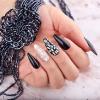 FOMIYES Nail Strips 1 Set Glitter Nail Wraps Polish Decal Strips Adhesive Shine Full Art Wraps DIY Manicure Accessories for Women Girl Summer Beach B Strips view 4