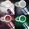 Chrome Nail Powder -White Pearl Clear Unicorn Iridescent Holographic Metallic Mirror Chrome Powder for Nails, Chameleon Rose Gold Purple Glitter Pigment view 2