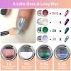 Chrome Nail Powder -White Pearl Clear Unicorn Iridescent Holographic Metallic Mirror Chrome Powder for Nails, Chameleon Rose Gold Purple Glitter Pigment view 4