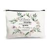Birthday Gift for Girl Women Friend,Cosmetic Bag Accessories Organizer Canvas Zipper Coupch-A Friend is One of The Nicest Things You Can Have.Our Frienship is A True Blessing To Me., 7.9*9.9ines view 1