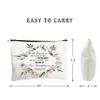 Birthday Gift for Girl Women Friend,Cosmetic Bag Accessories Organizer Canvas Zipper Coupch-A Friend is One of The Nicest Things You Can Have.Our Frienship is A True Blessing To Me., 7.9*9.9ines view 2