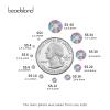 Beadsland 2880pcs Flat Back Crystal Rhinestones Round Gems for Nail Art and Craft Glue Fix,Light Pink AB,SS3,1.2-1.4mm view 3