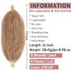12 Inch Pre-Separated Springy Afro Twist Hair 8 Packs Spring Twist Crochet Braiding Hair For Butterfly Soft Locs Light Brown/Blonde Synthetic Marley Twist Hair For Women(8 Strands/Pack,T27613#) view 2