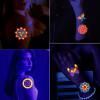Glow in The Dark Tattoos 170 PCS Neon UV Black Light Reactive Temporary Tattoos Glow Party Supplies Decorations Stickers for Adult Teens view 3