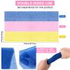 3 Pieces African Net Sponge Long Net Bath Sponge Exfoliating Shower Body Scrubber Back Scrubber Skin Smoother Body Exfoliating Cloth Nylon Bathing Scrubber for Men Women for Daily Use view 3