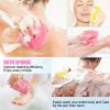 3 Pieces African Net Sponge Long Net Bath Sponge Exfoliating Shower Body Scrubber Back Scrubber Skin Smoother Body Exfoliating Cloth Nylon Bathing Scrubber for Men Women for Daily Use view 4
