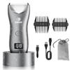 ENSSU Body Hair Trimmer for Men with Light, Ball Trimmer Men Waterproof, Pubic Groin Hair Trimmers for Man Rechargeable Body Groomer with Standing Recharge Dock,LED Display view 1