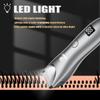 ENSSU Body Hair Trimmer for Men with Light, Ball Trimmer Men Waterproof, Pubic Groin Hair Trimmers for Man Rechargeable Body Groomer with Standing Recharge Dock,LED Display view 3
