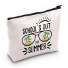JXGZSO Summer Make Up Bag Teacher Summer Vacation Out For Summer Storage Bag End of Year Gift (Out For Summer) view 1
