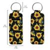 Dajingkj Chapstick Holder Keychain Butterfly Aesthetics Wallet Accessories 2 pcs polyester Lipstick case keychain with Metal Ring Lip Balm Gloss Holder view 4