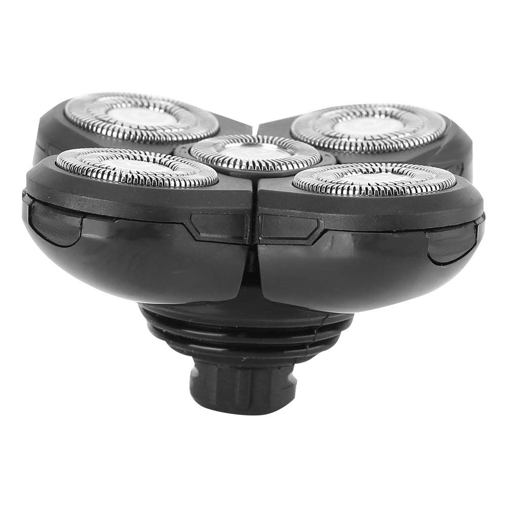 5 Blade Rotating Electric Beard Shaver Head, Universal Electric Beard Shaver 5 Blade Rotating Head Accessory Replacement (Spare 5 cutter head)