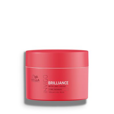 Wella Professionals Invigo Brilliance Color Vibrancy Mask | For Fine/Normal Colored Hair | Conditioning & Moisturizing Treatment | 5.07 Fl Oz