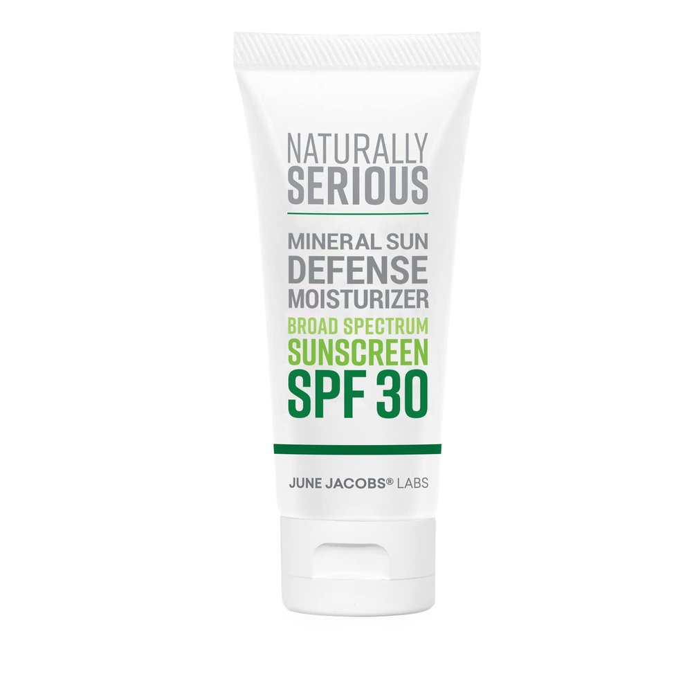 Naturally Serious | Mineral Sun Defense Moisturizer Broad Spectrum Sunscreen SPF 30, Mineral Sunscreen SPF 30, Sunscreen Moisturizer For Face, Vegan Skincare, Cruelty-Free Skincare