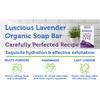 Bio-Safe Organics Luscious Lavender Organic Soap | 100% Organic Handmade Luxurious Bath Soap | All Natural Soap| Relaxing Aromatherapy for All Skins | 100% Natural and Moisturizing 4 Oz/Pack of 12 view 4