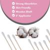 Cotton Tipped Wooden Medical Swab Applicators Non-Sterile 500 count (3") view 3