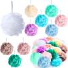 CHENGU 50 Pack Loofah Sponge Bath Sponge Shower Loofah Mesh Shower Ball Bath Pouf Wash Body Puff for Women Men, 30 g(Multicolor,Classic) view 1