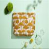 The Summer Swan | Floral Cosmetic BagLarge Aesthetic Travel Makeup and Personal Item Pouch For Purse | Skincare Bag (Mushroom Yellow) view 3