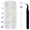 12 Grids 3792pcs Transparent AB Flatback Rhinestones Set for Nail, Art, Crafts, Makeup, Tumblers Glitter Round with Tweezers and Picking Pen(SS6~SS20) view 1