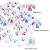 12 Grids 3792pcs Transparent AB Flatback Rhinestones Set for Nail, Art, Crafts, Makeup, Tumblers Glitter Round with Tweezers and Picking Pen(SS6~SS20) view 4