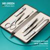 MR.GREEN Portable Luxury Manicure Sets Stainless Steel Pedicure Kits with Full-Grain Cowhide Leather Cover Personal Care Tools Set view 2