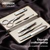 MR.GREEN Portable Luxury Manicure Sets Stainless Steel Pedicure Kits with Full-Grain Cowhide Leather Cover Personal Care Tools Set view 4