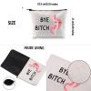 G2TUP Surgery Awareness Makeup Bag Gastric Sleeve Bariatric VSG Cosmetic Gift Travel Bag (Bye B*tch White Bag) view 3