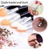 Eye Eco Products Nail Enhancement Tools Eye Shadow Brush Eye Shadow Stick Magic Mirror Paint Rubber Double Headed Two Sided Small Brush Aluminum 10 Clean Brushes Makeup (A, One Size) view 2