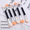 Eye Eco Products Nail Enhancement Tools Eye Shadow Brush Eye Shadow Stick Magic Mirror Paint Rubber Double Headed Two Sided Small Brush Aluminum 10 Clean Brushes Makeup (A, One Size) view 4