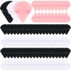 Meanplan 100 Pcs Powder Puff Face Soft Makeup Sponge Triangle Powder Puffs for Loose Velour Cosmetic Foundation Wet Dry Sponge Makeup Tools(Black, White, Pink) view 1