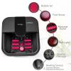 Beinilai Collapsible Foot Spa,Foot Bath with Heat and Massage and Bubble Jets,Foot Soak Tub with Six Non Motorized Rollers,Acupressure Massage Points,Red Light and Removable Pumice Stone view 2