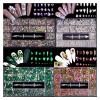 LiFBeauTiFul Luxury Shiny Diamond Nail Art Rhinestones Kit Glass Crystal Decorations Set 1pcs Pick Up Pen in Grids Box 21 Shapes of 2500pcs Home (Color : Blue 2500pcs) view 2
