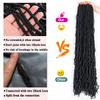Soft Locs 36 Inch Crochet Hair 6 Packs New Faux Locs Crochet Braids Hair Pre Looped Synthetic Curly Soft Faux Crochet Locs Hair Extension Goddess Locs Crochet Braids (36 Inch (Pack of 6), 1B) view 2
