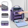 BAFASO Essential Oil Storage with 2 Sheet Labels, Essential Oil Case Holds 72 Bottles (15ml - 30ml), Purple view 2