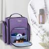 BAFASO Essential Oil Storage with 2 Sheet Labels, Essential Oil Case Holds 72 Bottles (15ml - 30ml), Purple view 4
