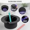 Tress Wellness Wax Warmer Silicone Liner - Easy to Clean with 2x Silicone Spatulas Compatible with 16oz Electric Waxing Kit view 2