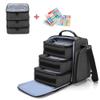 BAFASO Essential Oil Storage with 2 Sheet Labels, Essential Oil Case Holds 72 Bottles (15ml - 30ml), Black view 1