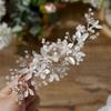 SWEETV Wedding Hair Clip Comb Handmade Bridal Hair Accessories for Women Wedding Hair piece,Silver view 4