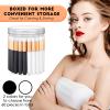 Funtery 60 Pieces Lash Cleaning Brush Shampoo Brushes with Container Cleansing Lash Extension Supplies Cleanser for Extensions Nose Pore Cleaning Brush Peel off Blackhead(Black, White) view 2