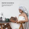 Segbeauty Bonnet Hooded Hair Dryer Attachment, Extra Large Upgraded Drying Heat Cap with Elastic Strap, Adjustable Deep Conditioning Cap for Natural Curly Textured Hair Care Styling Fast Drying Sliver view 4