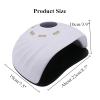 90w Nail Dryer Lamp For Curing All Kinds Gel Polish Quick Dry 45 Leds UV LED Lamp With Large LCD Screen Touch Button view 4