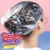 LEOBRO 100PCS Disposable Shower Caps, Large Shower Caps for Women Disposable, Clear Plastic Shower Cap, Plastic Hair Caps for Hair Treatment, Large Size 19.3 INCH view 3