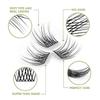 DIY Eyelash Extension, 3D Effect Glue Bonded Band Individual Lash 48 Clusters Volume Lashes Set, Home Eyelash Extension, C curl Lashes Pack 16MM-Natural-48 Clusters view 2