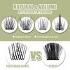 DIY Eyelash Extension, 3D Effect Glue Bonded Band Individual Lash 48 Clusters Volume Lashes Set, Home Eyelash Extension, C curl Lashes Pack 16MM-Natural-48 Clusters view 3